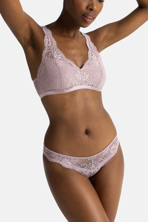 Dorina Sujetador tipo bralette de lencer&iacute;a azul