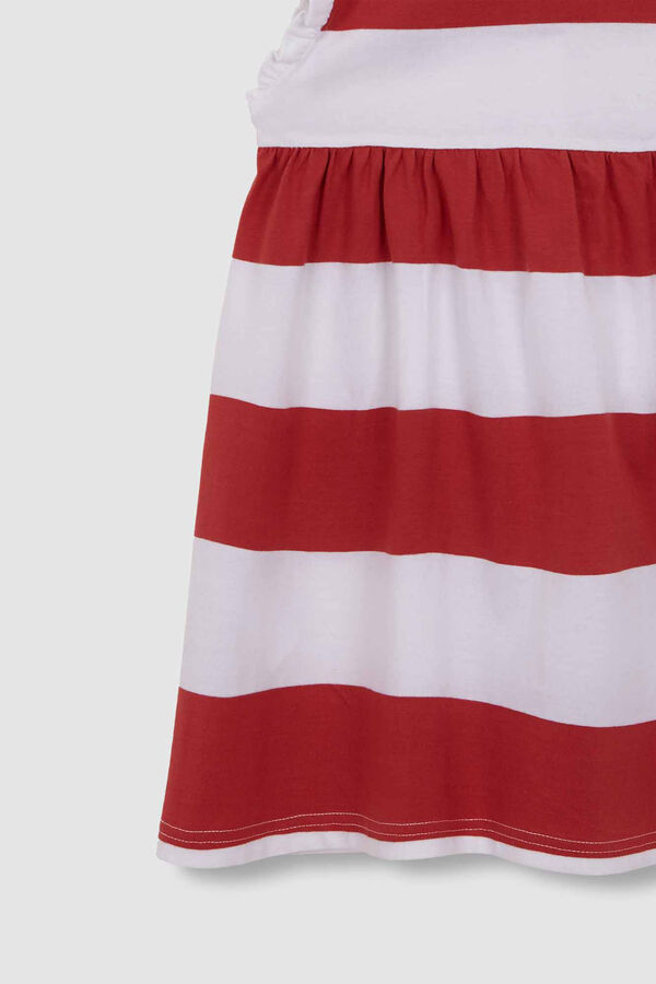 Gocco Vestido de rayas tipo polo estampado