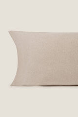 Textura Funda almohada punto algod&oacute;n beige