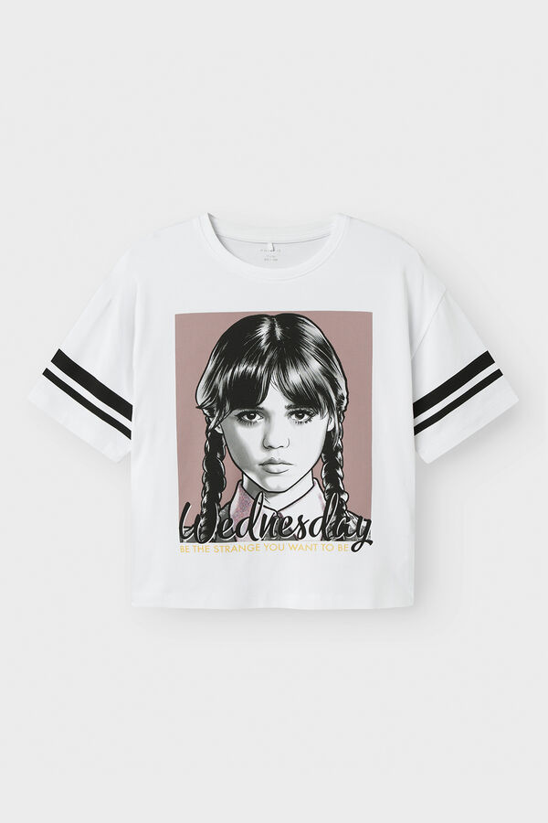 Name it Camiseta quarta-feira para meninas branco