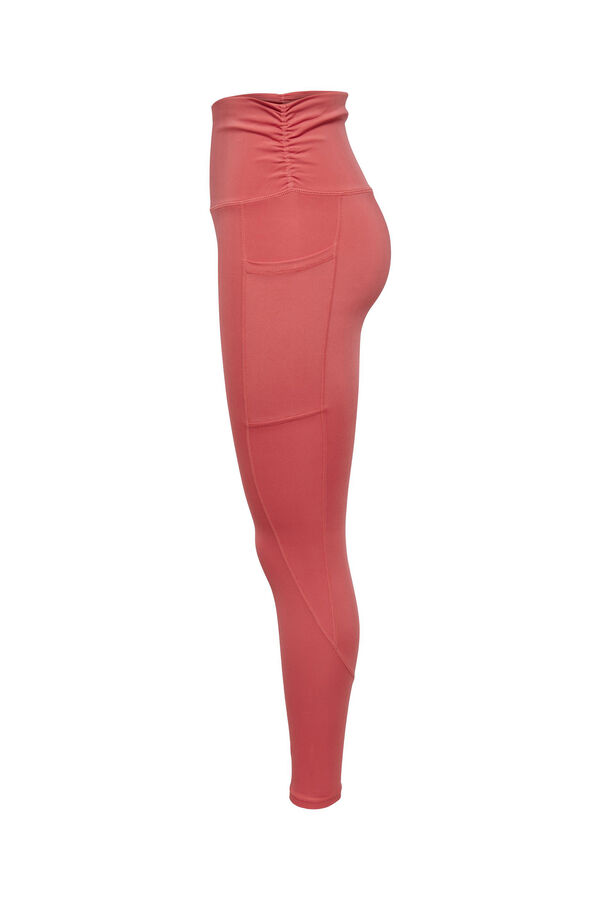 Womensecret Leggings largo cintura alta rosa