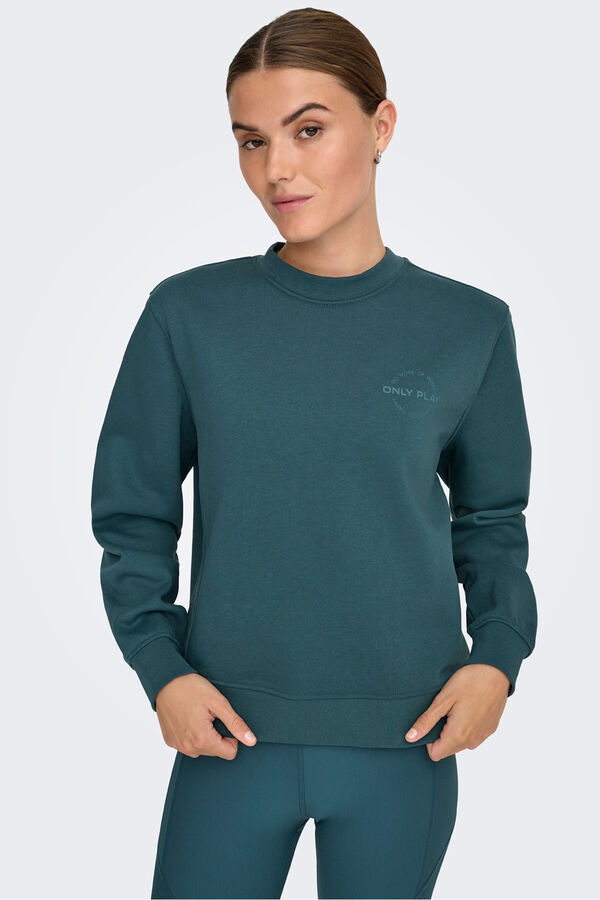 Only Play Sweatshirt com capuz azul