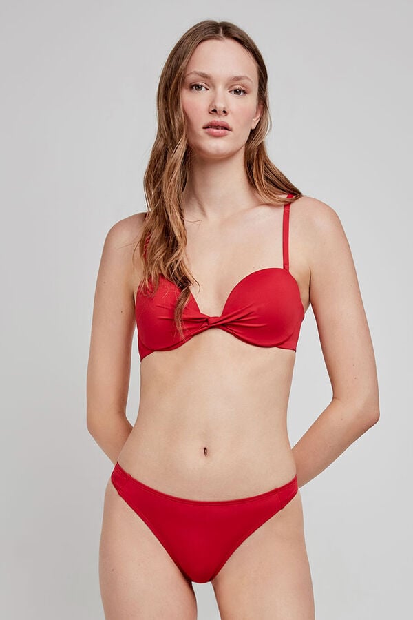 Gisela biqu&iacute;ni fio dental preto vermelho