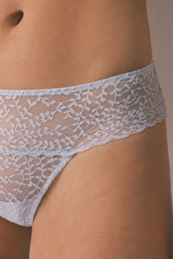 Women'secret Braga ancha brasile&ntilde;a encaje azul azul