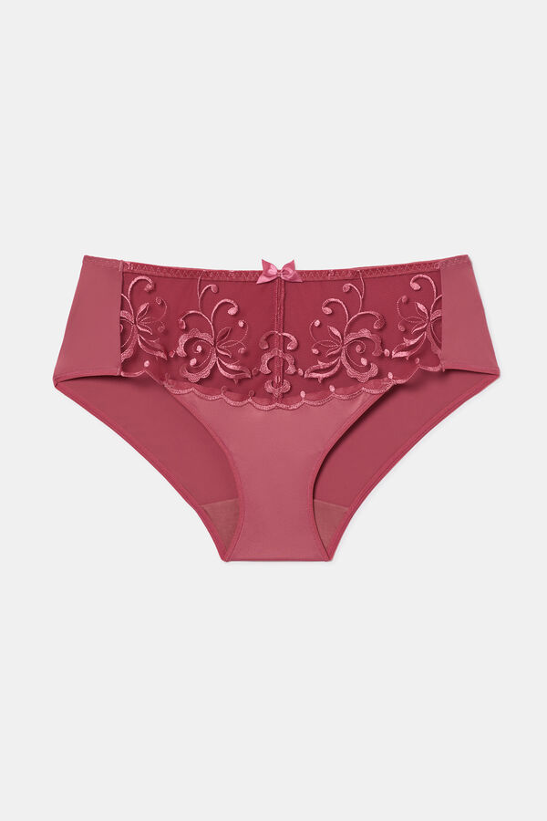 Playtex Calcinha midi de microfibra rosa
