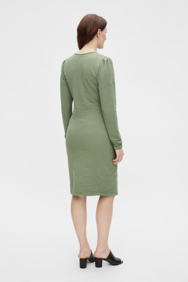 Womensecret Vestido manga larga doble función verde