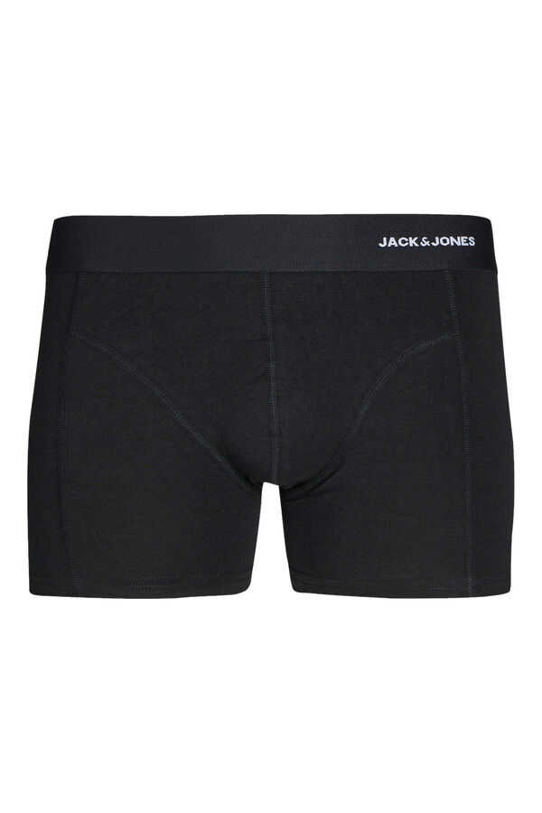 Jack & Jones Pack 3 b&oacute;xers microfibra negro