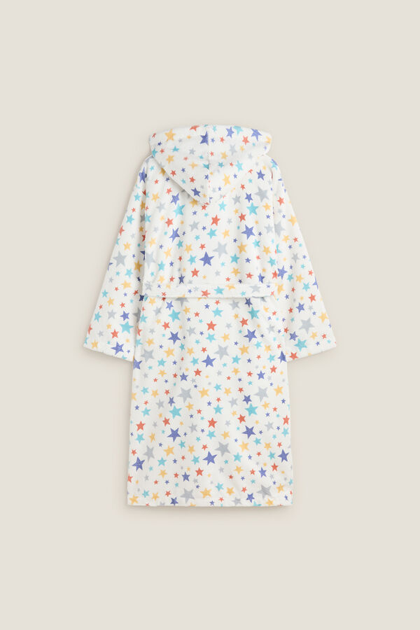 Textura Albornoz rizo algodón morado/lila