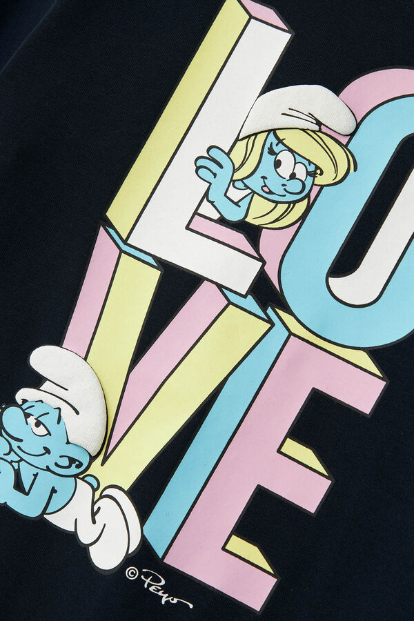 Name it Sudadera larga Los Pitufos azul