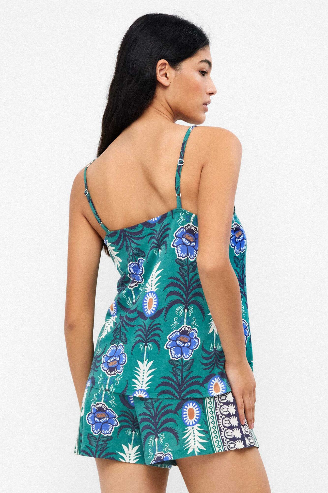 Gisela Short algod&oacute;n estampado pi&ntilde;as