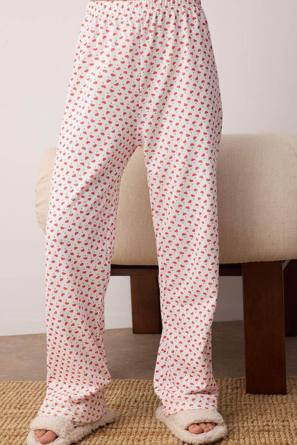 Trendyol Conjunto pijama corazones rojo rojo