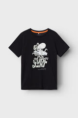 Name it T-shirt de menino manga curta preto