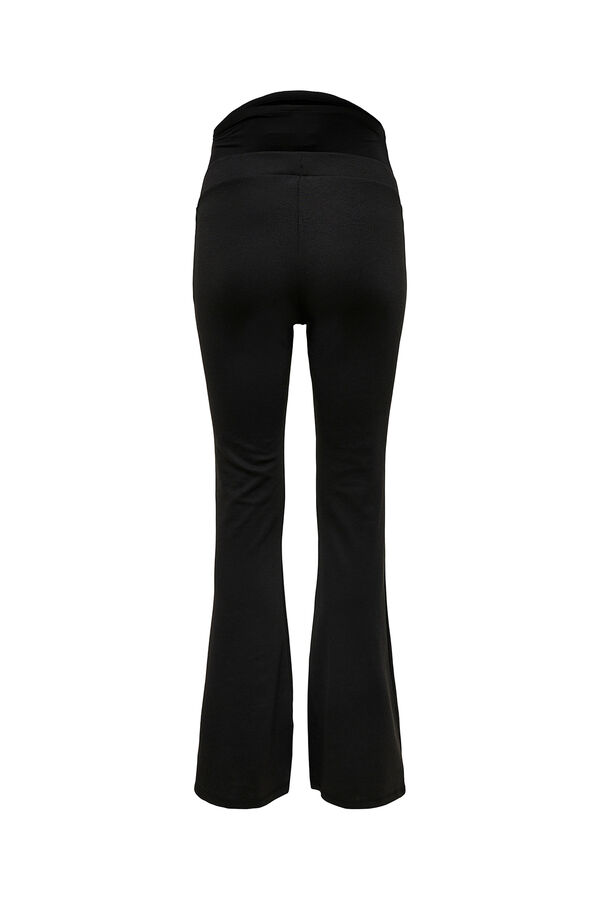 Only Maternity Cal&ccedil;a flare de cintura alta para maternity preto