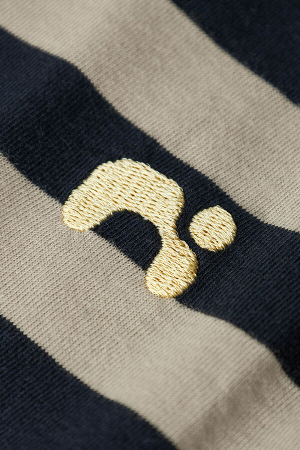 Name it Camiseta ni&ntilde;o rayas logo azul