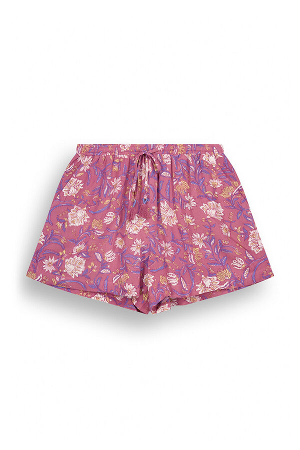 Women'secret Calções crepe estampado paisley castanho