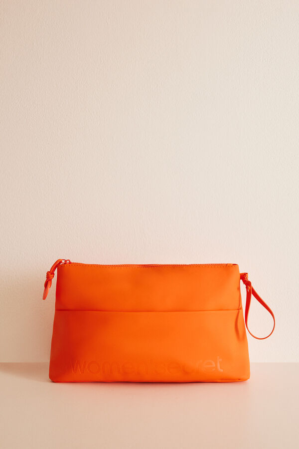 Women'secret Neceser rectangular rubber naranja naranja