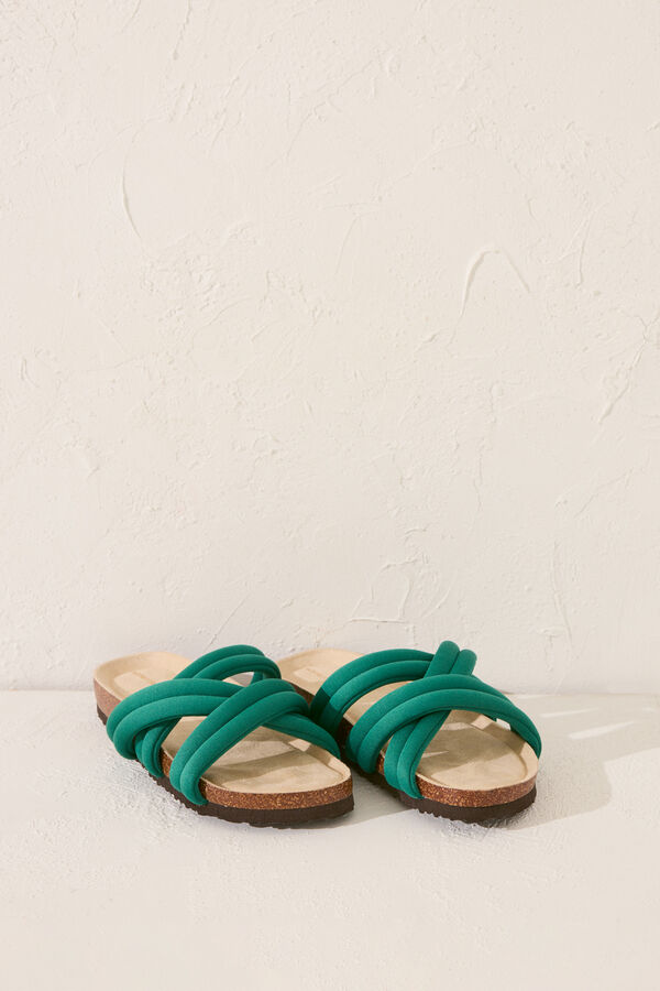 Women'secret Sand&aacute;lia bio tiras neoprene verde verde