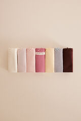 Women'secret Pack 7 bragas brasile&ntilde;as algod&oacute;n rayas estampado