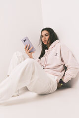 HI&BYE Cal&ccedil;a jogger de molet&atilde;o de algod&atilde;o branco bege
