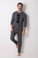Women'secret Pijama largo hombre 100% algod&oacute;n Batman gris