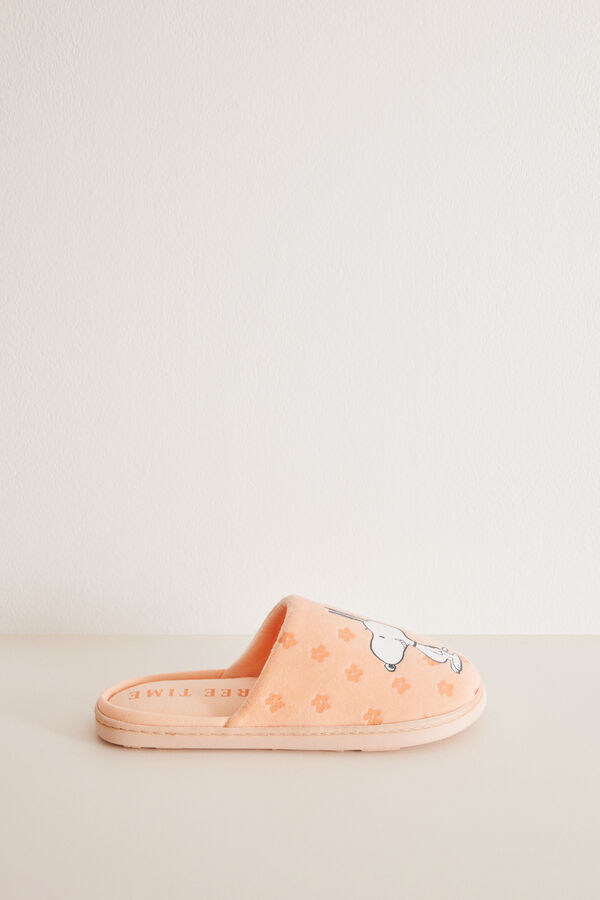 Women'secret Zapatillas casa naranjas Snoopy naranja