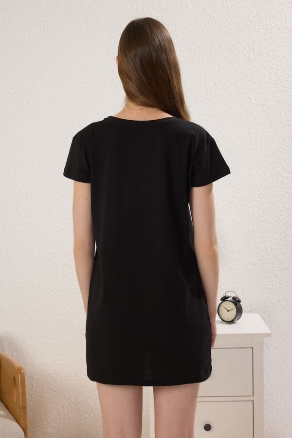 Trendyol Camis&oacute;n mini algod&oacute;n negro