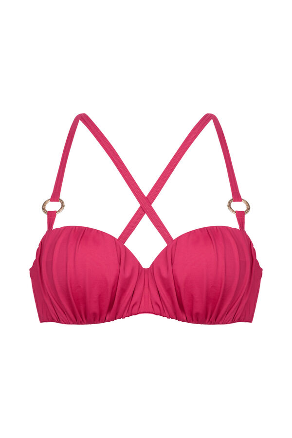 Dorina Top de biquíni bandeau rosa rosa