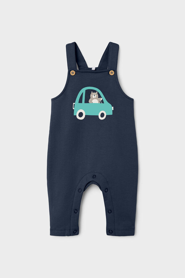 Name it Jardineiras beb&eacute; menino azul