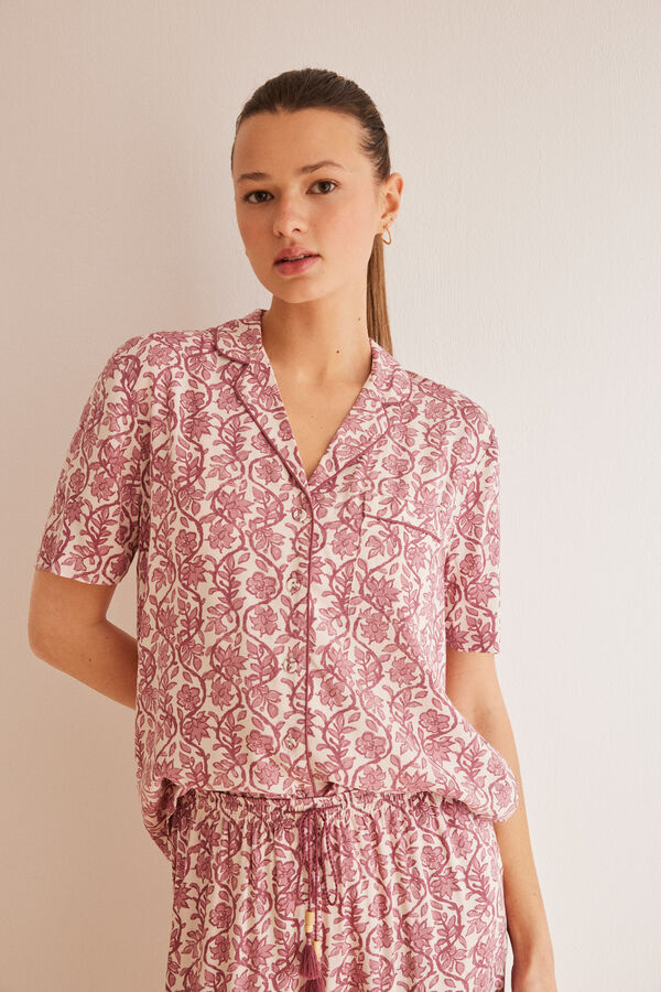 Women'secret Pijama camisero allover boho estampado