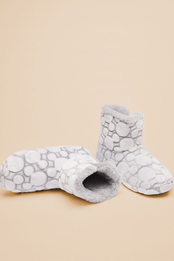 Women'secret Pantufas Mickey Mouse cinzento
