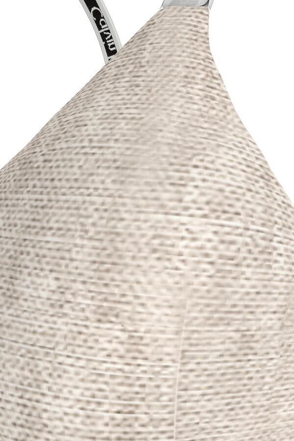 Calvin Klein Sutiã bralette CK cru