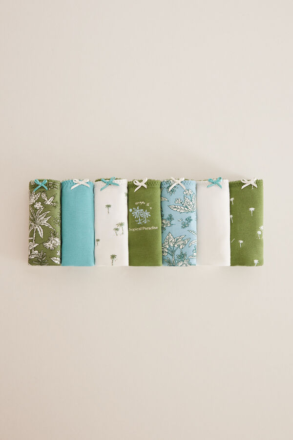 Women'secret Pack 7 bragas cl&aacute;sicas estampadas estampado