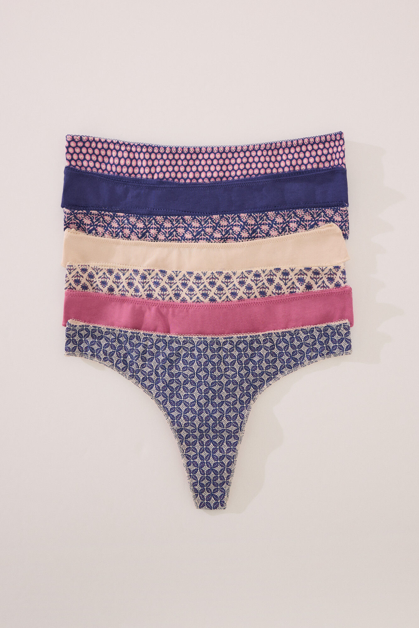 Women'secret Pack 7 tangas algod&oacute;n mix prints