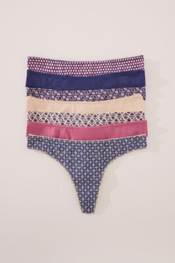 Women'secret Pack 7 tangas algod&oacute;n mix prints estampado