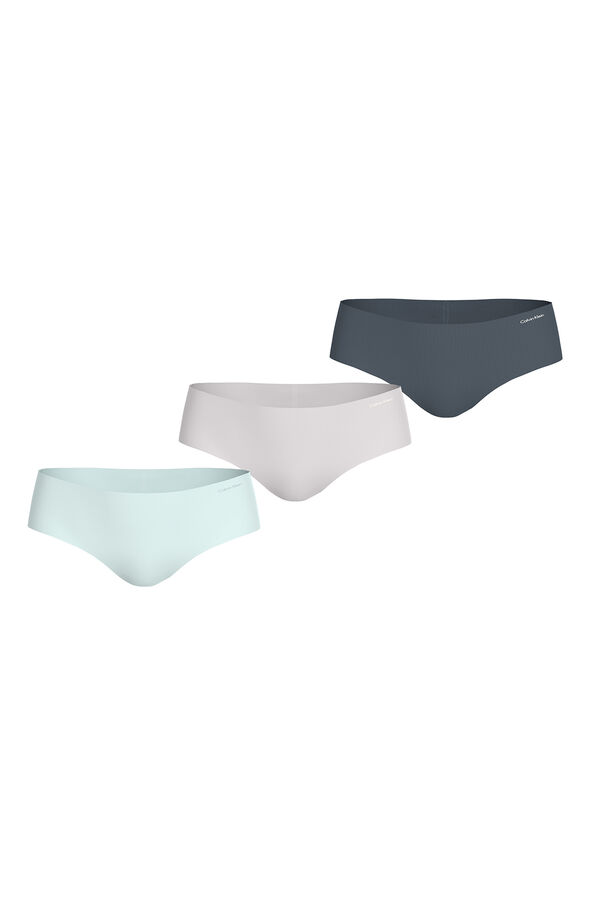 Calvin Klein Pack 3 bragas hipster sin costuras gris