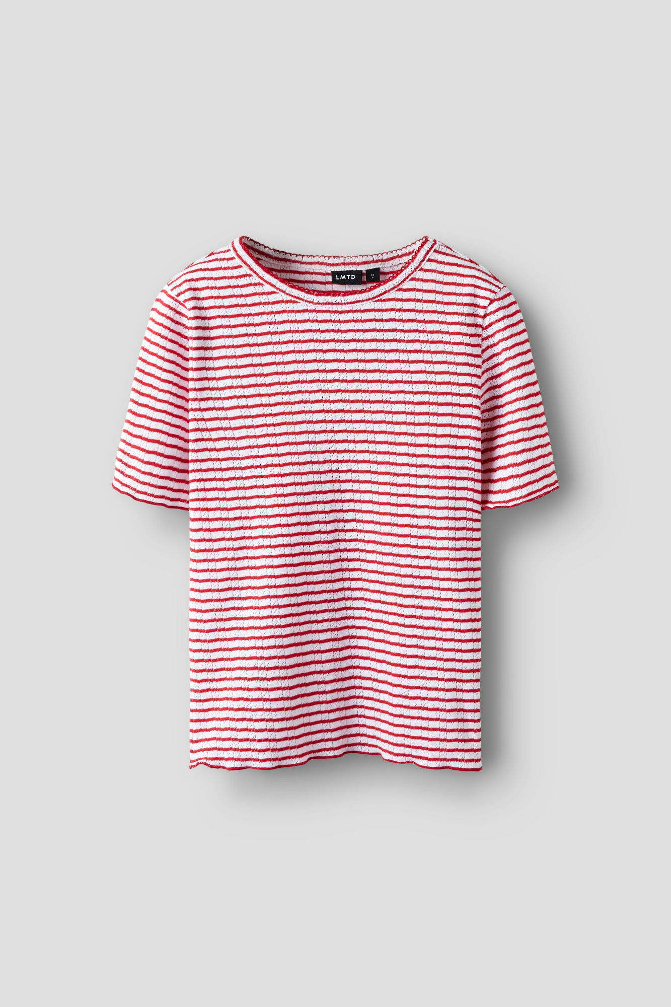 Lmtd T-shirt de manga curta em malha &agrave;s riscas