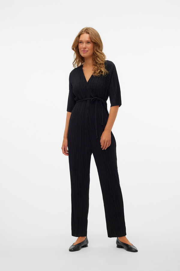 Mamalicious Macacão comprido maternity e amamentação  preto