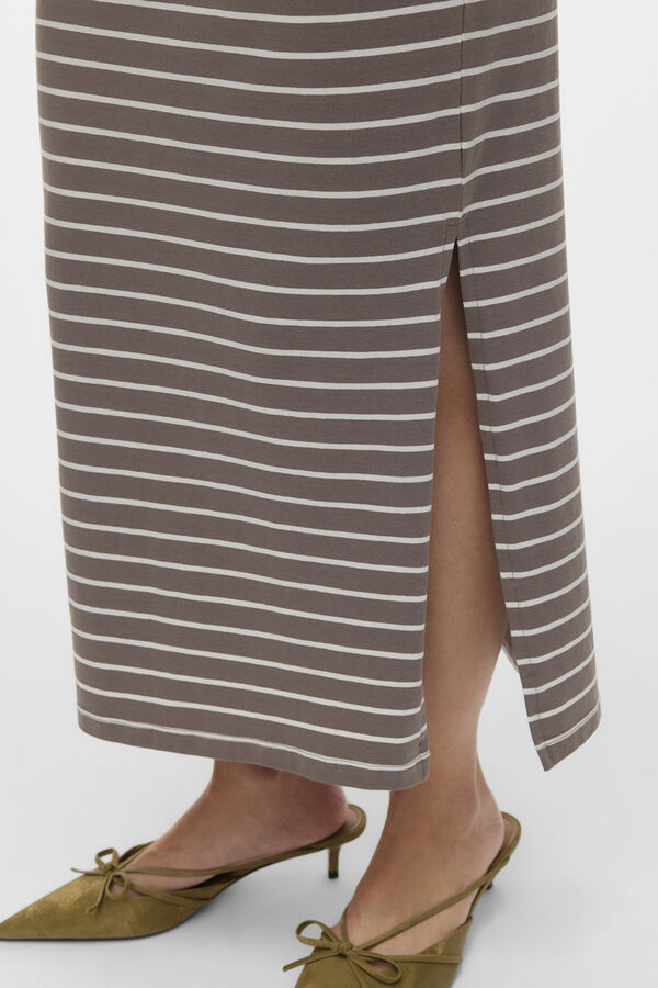 Mamalicious Falda larga algod&oacute;n maternity gris