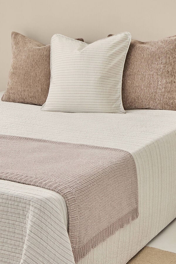 Textura Colcha a rayas azul