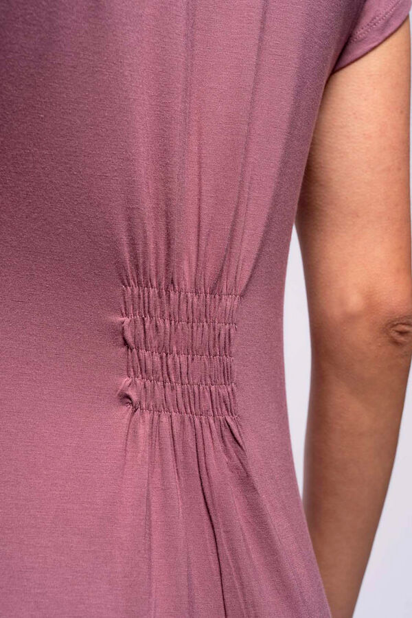 Ohma! Camis&oacute;n de lactancia manga corta con encaje morado/lila