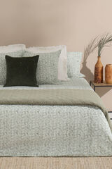 Textura Funda n&oacute;rdica hojas algod&oacute;n percal. Cama 180-200cm. verde