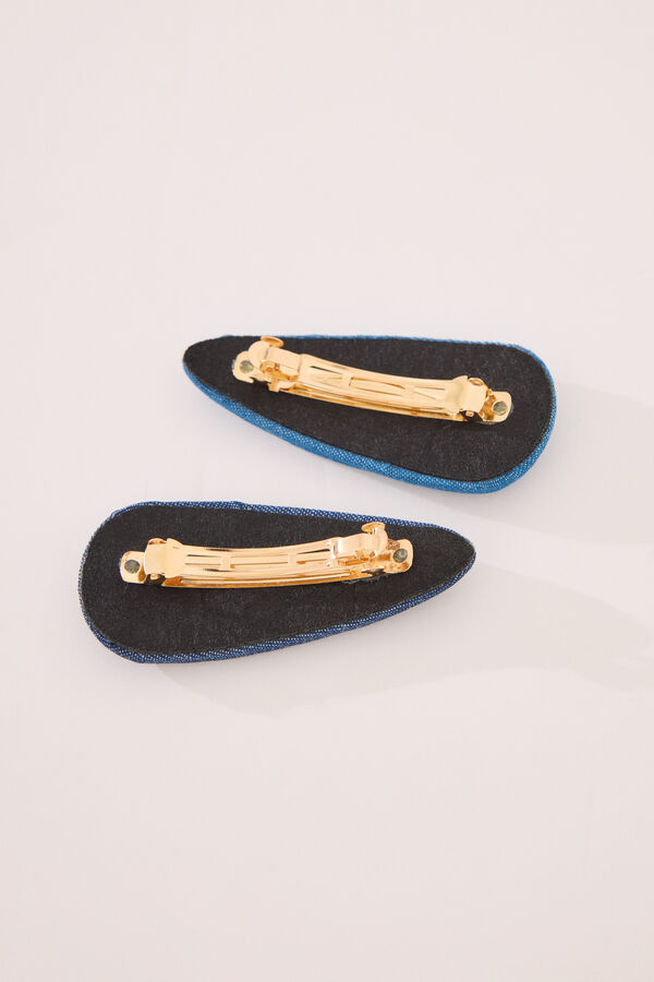 Women'secret Pack 2 clips pelo denim azul azul