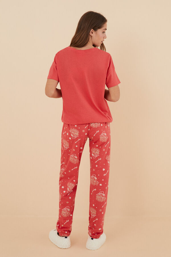 Women'secret Pijama 100% algod&oacute;n tren Harry Potter rosa