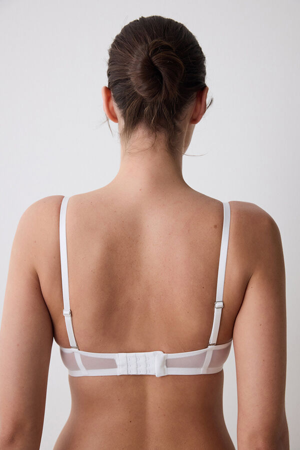 Penti Suti&atilde; com renda com aro branca bege