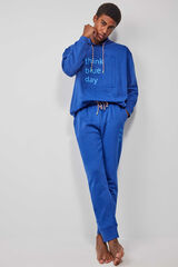 Gisela Conjunto de pijama masculino Pantone azul