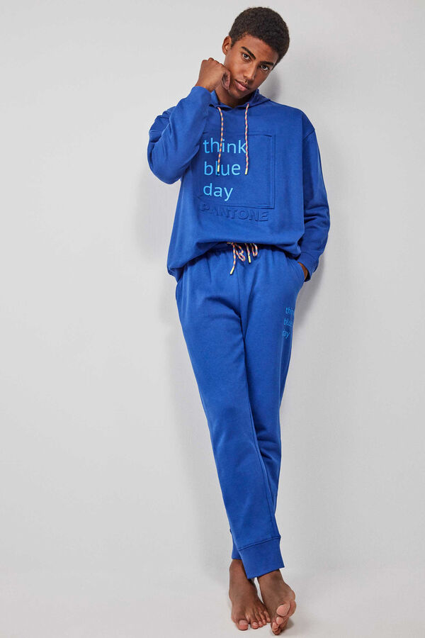 Gisela Conjunto de pijama masculino Pantone azul