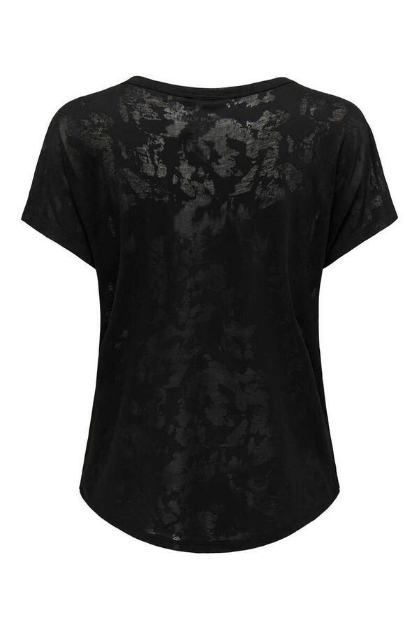 Womensecret T-shirt semitransparente preto