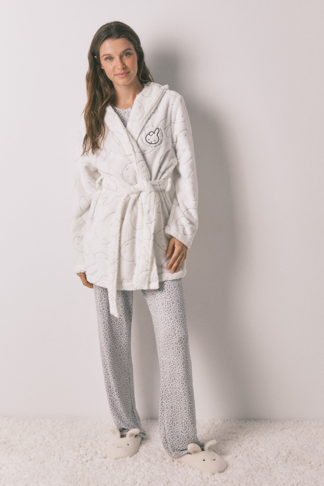 Women'secret Robe midi polar estampado Miffy
