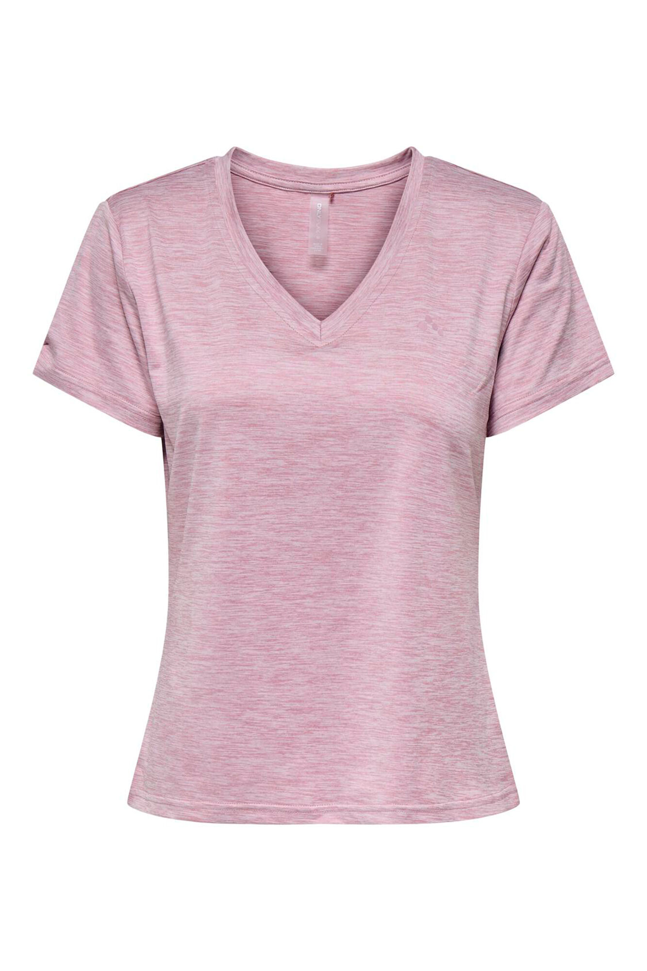 Only Play Camiseta t&eacute;cnica de manga curta e gola em bico