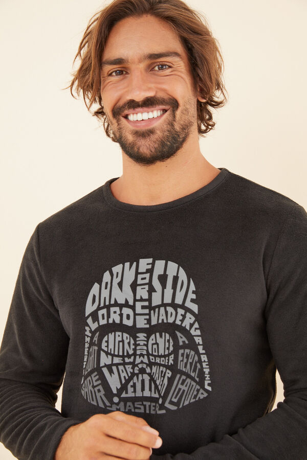 Women'secret Pijama largo polar hombre Star Wars negro